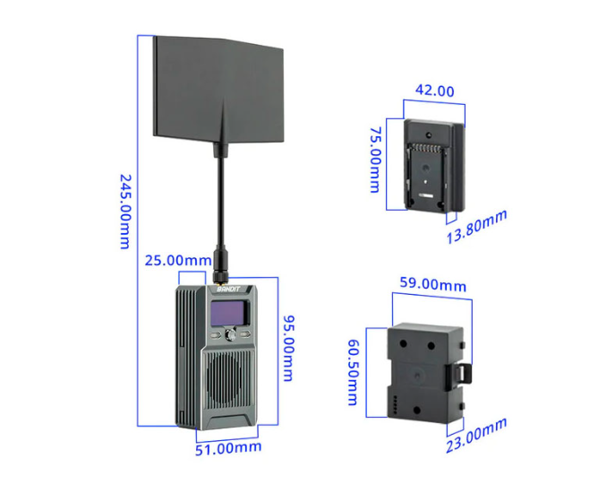 Модуль Radiomaster Bandit 915mHZ ELRS размер 